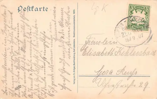 Höllenthal Hirschensprung Baden-Württemberg Postkarte AK 1907