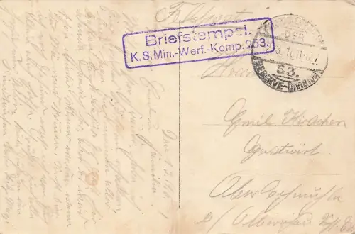 Molkerei in Wielsbeke Flandern Belgien Postkarte AK 1916