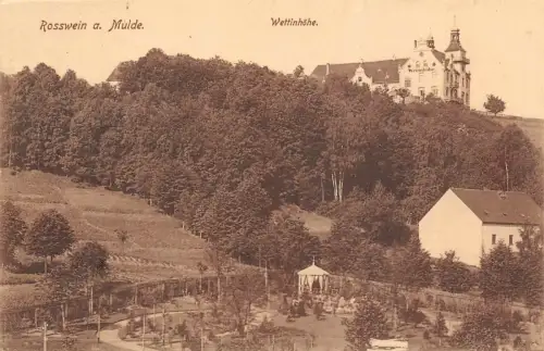 Rosswein a. Mulde Wettinhöhe Marine Postkarte 1917