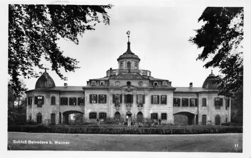 Schloss Belvedere bei Weimar Postkarte 1936