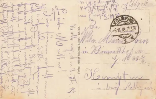 Kolberger Venedig in Kolberg Pommern Postkarte AK 1918