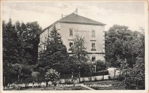 Altersheim der Schwesternschaft in Langebrück Sachsen Postkarte AK 1941