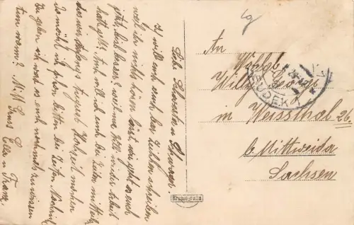 Neudek Ansicht Schule Postkarte AK 1929