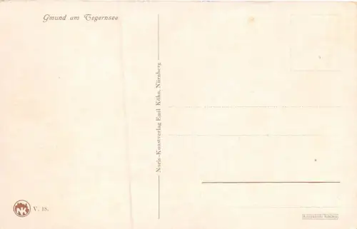 Gmund am Tegernsee Postkarte AK