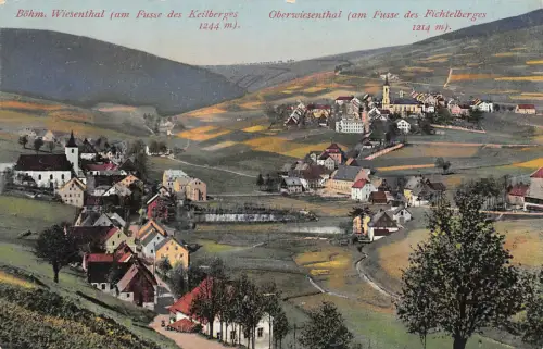Böhmen Wiesenthal Keilberg Oberwiesenthal Fichtelberg Postkarte