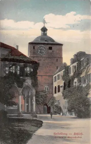Heidelberg Schloß Ruprechtsbau Baden-Württemberg Postkarte AK 1912