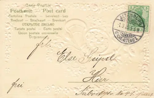 Das Briefchen mit den Wünschen drin, Bringt Dir der Postillon Postkarte AK 1905