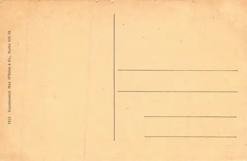 Gewittersturm auf dem Tegeler See Postkarte AK