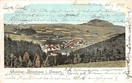 Geising-Altenberg i. Erzgeb. Geisingberg Postkarte AK 1919