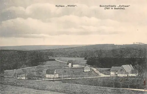 Sommerfrisch mit Kurhaus Wettin Hermsdorf Erzgebirge Sachsen Postkarte AK 1916