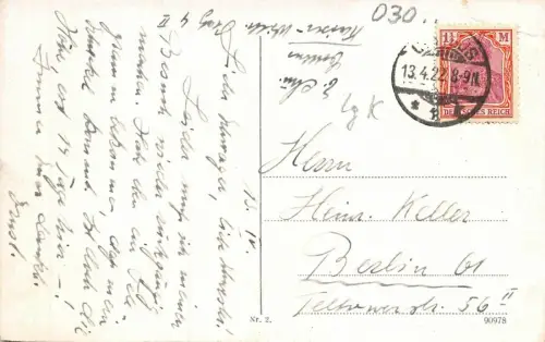 Kaiser-Wilhelm-Platz in Cottbus Brandenburg Postkarte AK 1922