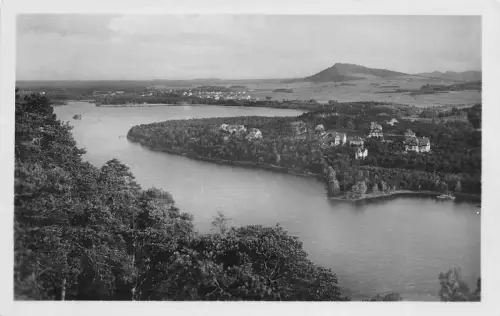 Sudetenland Thammühl am See Lichtbild Postkarte