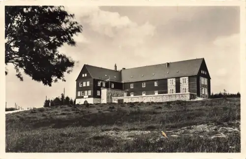 Deutsche Jugendherberge auf dem Aschberg Vogtland Sachsen Postkarte AK 1938
