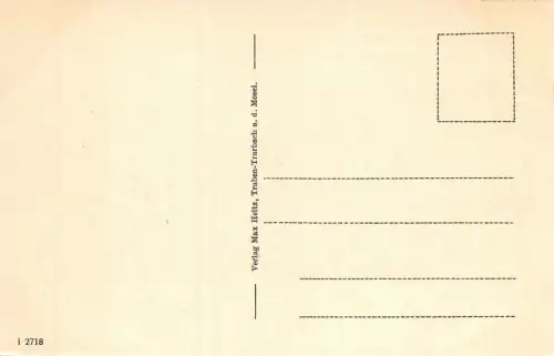 Traben-Trabach a. d. Mosel Moselbrücke mit Blick auf Traben Postkarte AK