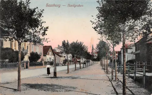 Saarburg Nordgraben Postkarte 1914