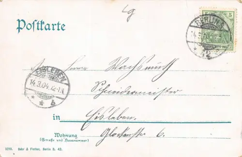 Berlin Halle'sches Tor mit Hochbahn Postkarte 1904