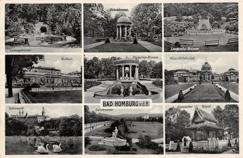 Bad Homburg v.d.H. Kurhaus Victoriabrunnen Kaiser-Wilhelmsbad Postkarte AK 1932