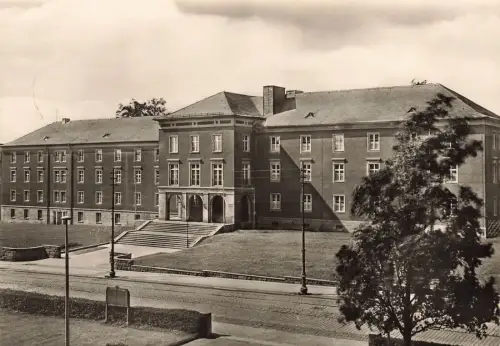 Fachschule für Finanzwirtschaft Gotha Thüringen Postkarte AK 1972