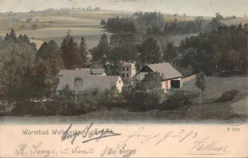 Warmbad Wolkenstein i. Erzgeb. Postkarte AK 1906