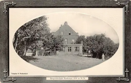 Bergwirtschaft Rothstein 454 m N. N. Postkarte AK 1912
