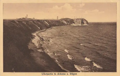Uferpartie bei Arkona Rügen Mecklenburg-Vorpommern Postkarten AK