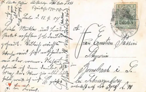 Berlin Hallesches Tor Fröhliche Ostern! Postkarte AK 1909