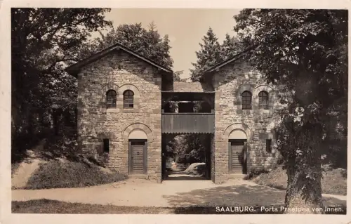 Saalburg Porta Praetoria von Innen Postkarte AK