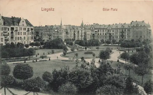 Bilse-Platz in Liegnitz Legnica Schlesien Postkarte AK 1918