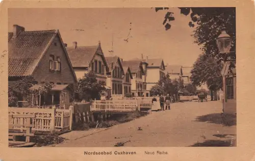 Nordseebad Cuxhaven Neue Reihe Niedersachsen Postkarte AK 1922