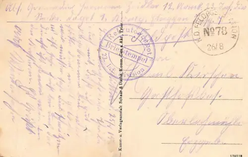 Villers-Devant-le-Thour Feldpostkarte AK