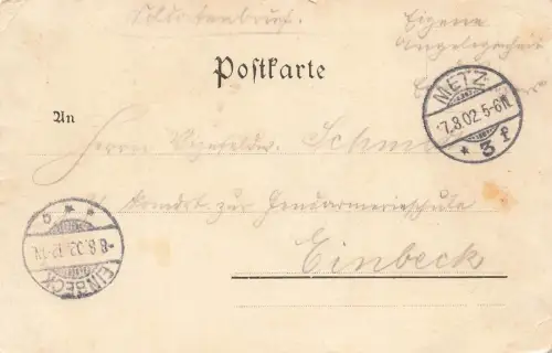 Portrait Graf v. Haeseler, Wohnung und Aufbewahrungsort Metz Frankreich AK 1902