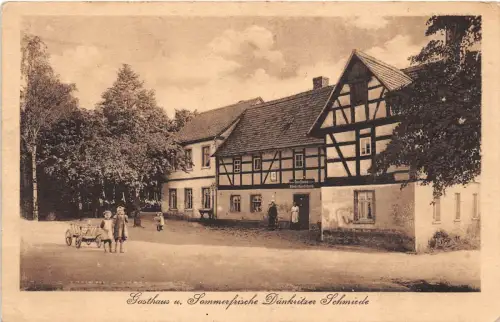 Gasthaus zur Schmiede, Dänkritz Landkreis Zwickau Postkarte 1925