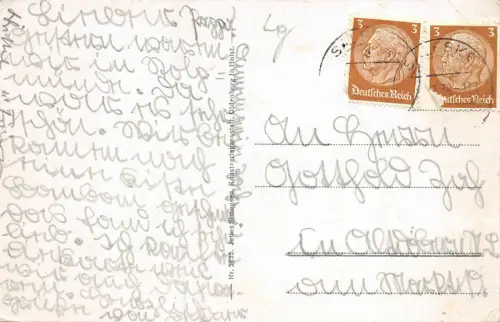 Ostseebad Stolpmünde Strandleben bei der Mole Postkarte AK