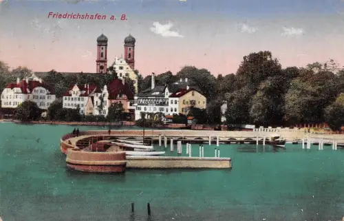 Friedrichshafen a. B. Ansicht Baden-Württemberg Postkarte AK 1922