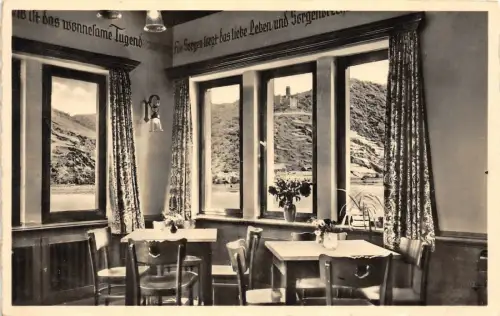 Gasthof zum Landsknecht St. Goar-Fellen Feldpost AK 1941