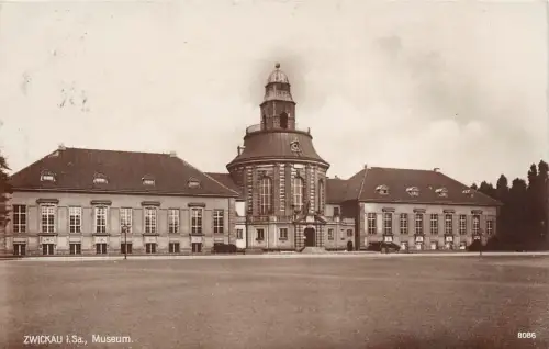 Museum in Zwickau Sachsen Postkarte AK 1929
