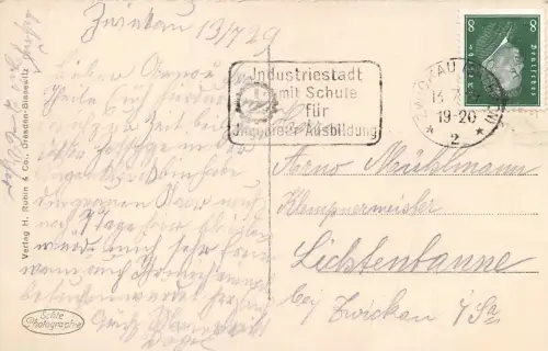 Museum in Zwickau Sachsen Postkarte AK 1929