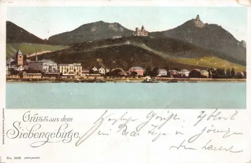 Gruss aus dem Siebengebirge Postkarte AK 1900
