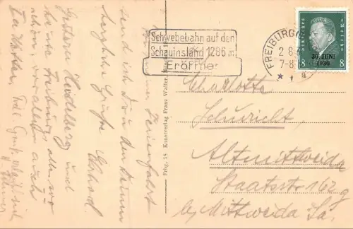 Freiburg i. Br. Ansicht Panorama Münster Baden-Württemberg Postkarte AK 1930