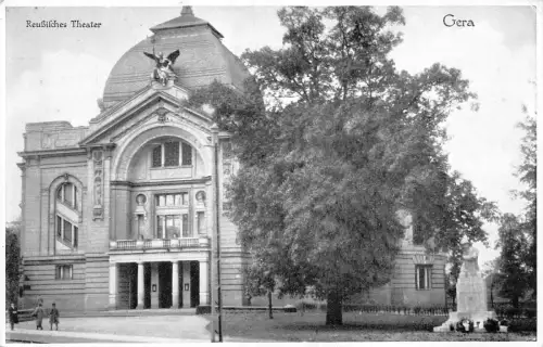 Gera Reußilches Theater Postkarte 1933