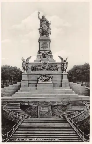 Nationaldenkmal auf dem Niederwald Postkarte AK