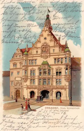 Dresden Neues Georgenthor (Kgl. Schloss) AK 1906