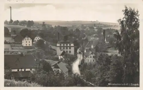 Krumhermersdorf i. Erzgeb. Postkarte AK 1933
