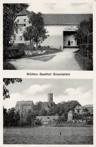 Grandstein / Leipzig Müllers Gasthof Postkarte
