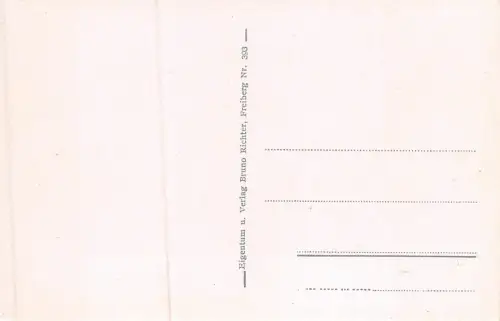 Freiberg Obermarkt mit Denkmal Otto der Reiche Gründer der Stadt Postkarte AK