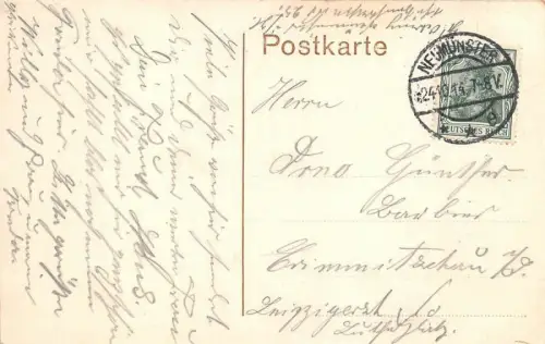 AK Neumünster Kuhberg 24.10.1914 Strassenansicht