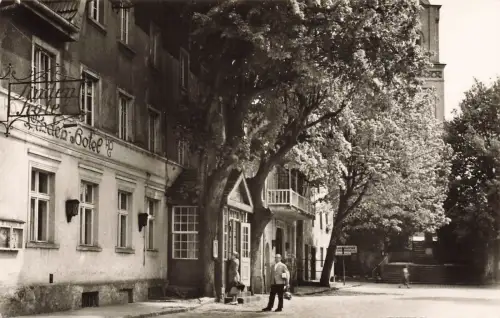 HOG Linden-Hotel am Markt Buckow Märkische Schweiz Brandenburg Postkarte AK 1962