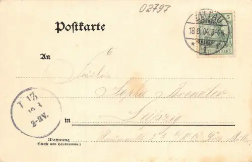 Sommerfrisch Oybinthal Sachsen Postkarte AK 1904