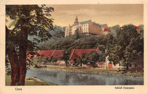 Gera Schloß Osterstein Postkarte