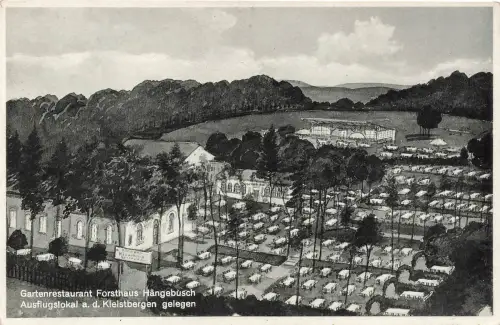 Gartenrestaurant Forsthaus Hängebusch an den Kleistbergen Wrzoskały Neumark AK